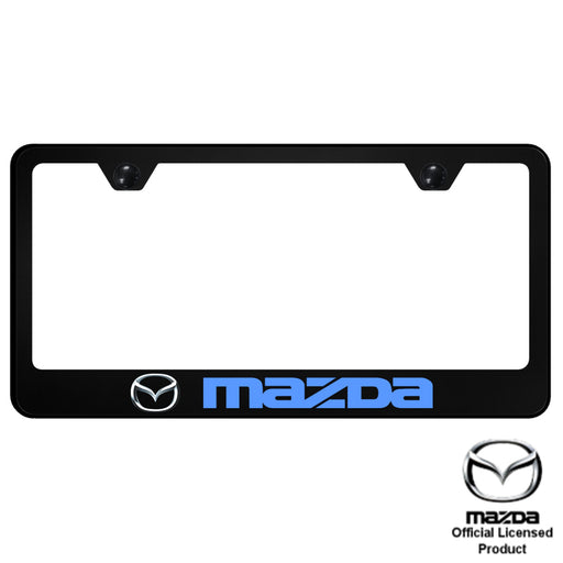 Mazda PC Frame – UV Print on Black License Plate Frame