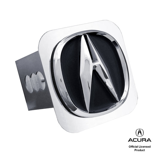 Acura Black Filled 3D Logo Trailer Hitch Plug