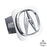 Au-Tomotive Gold Acura 'Plain No Fill' Chrome Trailer Hitch Plug