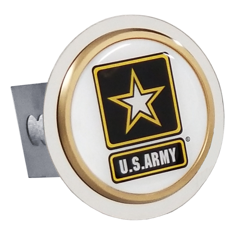 U.S.Army Gold Trim Trailer Hitch Plug US Army