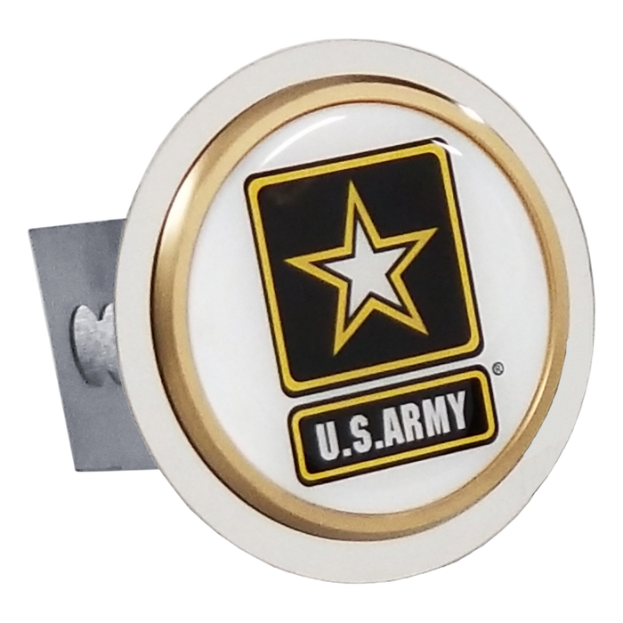 U.S.Army Gold Trim Trailer Hitch Plug US Army