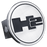 GMC H2 Black Logo Stainless Steel Trailer Hitch Plug