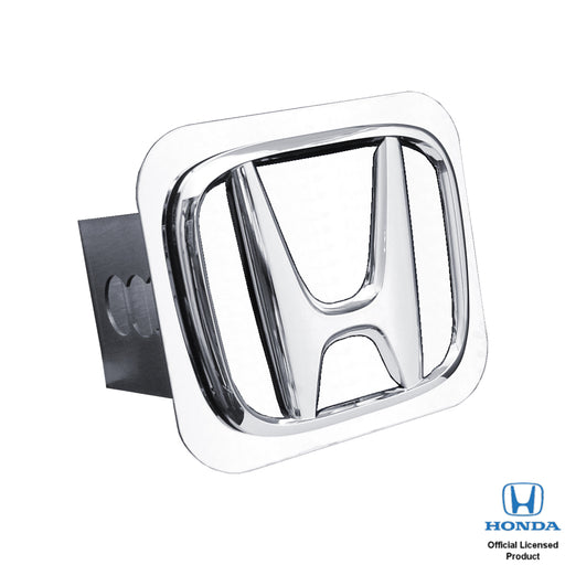 Honda 3D Logo Mirrored Chrome Trailer Hitch Plug