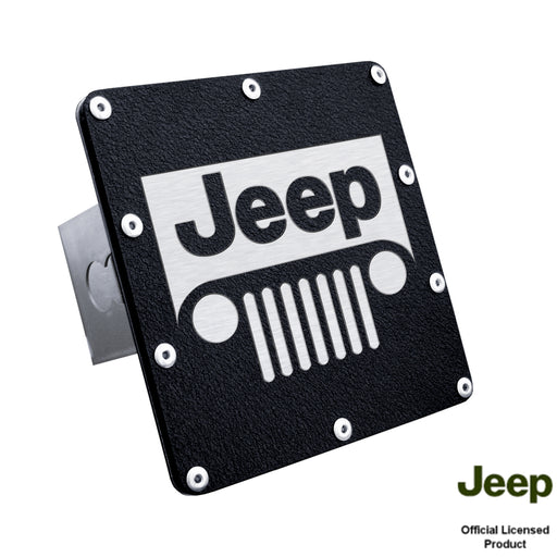 Jeep Grill Rugged Black Trailer Hitch Plug