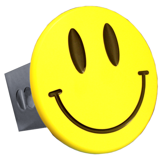 Au-tomotive Gold Smile Face Yellow Trailer Hitch Plug