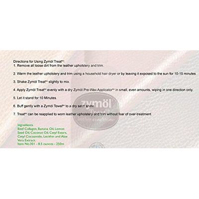 Zymol Treat Leather Conditioner 8.5 oz CS 301
